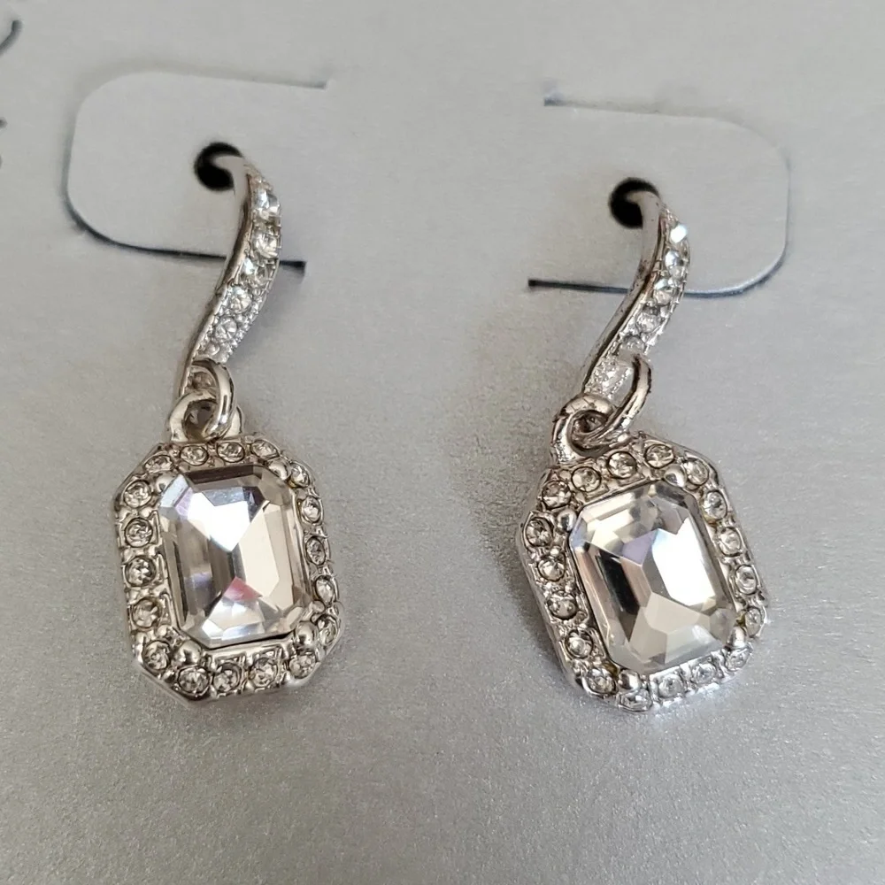 Silver Plated Crystal Earrings